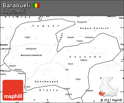 Blank Simple Map of Baraoueli