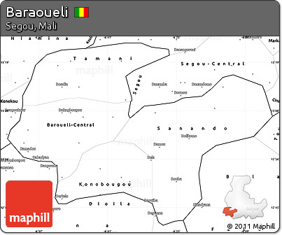 Blank Simple Map of Baraoueli