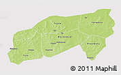 Physical 3D Map of Bla, cropped outside