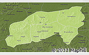 Physical 3D Map of Bla, darken