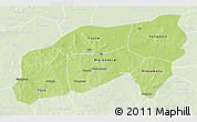 Physical 3D Map of Bla, lighten