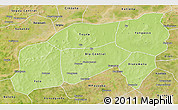 Physical 3D Map of Bla, satellite outside