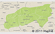 Physical 3D Map of Bla, shaded relief outside