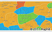 Political 3D Map of Bla