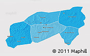 Political Shades 3D Map of Bla, cropped outside