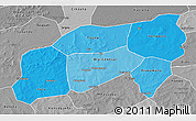 Political Shades 3D Map of Bla, desaturated