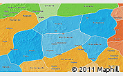Political Shades 3D Map of Bla