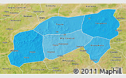 Political Shades 3D Map of Bla, satellite outside