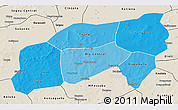 Political Shades 3D Map of Bla, shaded relief outside