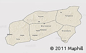 Shaded Relief 3D Map of Bla, cropped outside