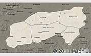 Shaded Relief 3D Map of Bla, darken