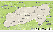 Shaded Relief 3D Map of Bla, physical outside