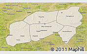 Shaded Relief 3D Map of Bla, satellite outside