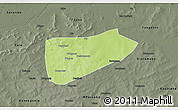 Physical 3D Map of Bla-Central, darken, semi-desaturated