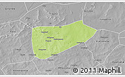 Physical 3D Map of Bla-Central, desaturated