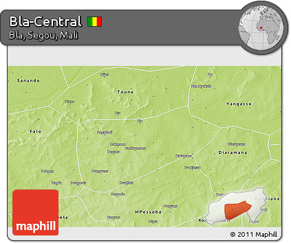 Physical 3D Map of Bla-Central