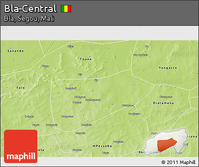Physical 3D Map of Bla-Central