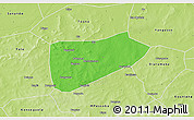 Political 3D Map of Bla-Central, physical outside