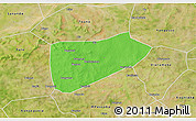 Political 3D Map of Bla-Central, satellite outside