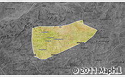 Satellite 3D Map of Bla-Central, darken, desaturated
