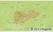 Satellite 3D Map of Bla-Central, physical outside