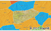 Satellite 3D Map of Bla-Central, political outside