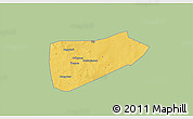 Savanna Style 3D Map of Bla-Central, single color outside