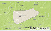 Shaded Relief 3D Map of Bla-Central, physical outside