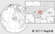 Blank Location Map of Bla-Central, highlighted country, highlighted parent region