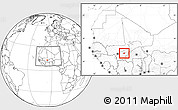 Blank Location Map of Bla-Central, highlighted parent region, within the entire country