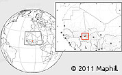 Blank Location Map of Bla-Central, highlighted parent region, highlighted grandparent region, within the entire country