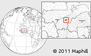 Blank Location Map of Bla-Central, highlighted parent region