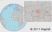 Gray Location Map of Bla-Central