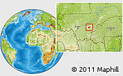 Physical Location Map of Bla-Central, highlighted parent region