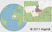 Savanna Style Location Map of Bla-Central, highlighted country, highlighted grandparent region