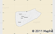 Classic Style Map of Bla-Central, single color outside