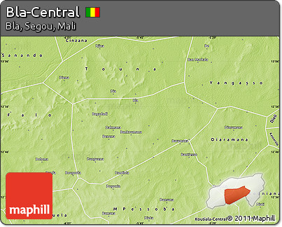 Physical Map of Bla-Central
