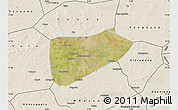 Satellite Map of Bla-Central, shaded relief outside