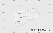 Silver Style Map of Bla-Central, single color outside