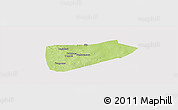 Physical Panoramic Map of Bla-Central, cropped outside