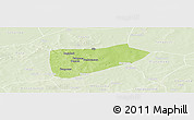 Physical Panoramic Map of Bla-Central, lighten