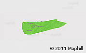 Political Panoramic Map of Bla-Central, cropped outside