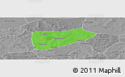 Political Panoramic Map of Bla-Central, desaturated