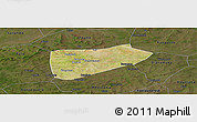Satellite Panoramic Map of Bla-Central, darken