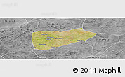 Satellite Panoramic Map of Bla-Central, desaturated