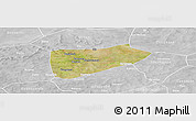 Satellite Panoramic Map of Bla-Central, lighten, desaturated