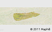 Satellite Panoramic Map of Bla-Central, lighten