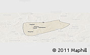Shaded Relief Panoramic Map of Bla-Central, lighten