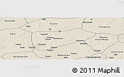 Shaded Relief Panoramic Map of Bla-Central