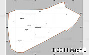 Gray Simple Map of Bla-Central, cropped outside